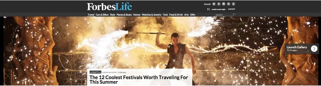Forbes Magazine, uno dei Festival più cool del mondo è in Sicilia