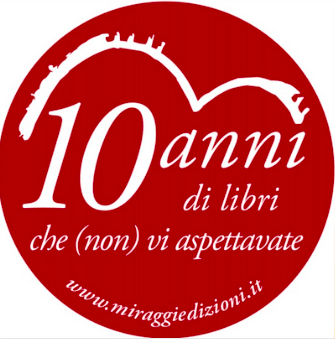 Il logo speciale dell'edizioni Miraggi per i suoi 10 anni